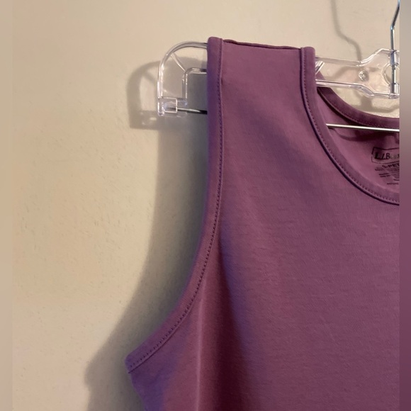 BUNDLE- L.L. Bean 100% Supima Cotton Tank Tops- Pink & Purple Size Small Petite - Picture 10 of 13